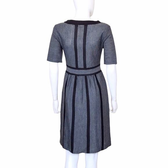 H&M Gray & Black Dress Short Sleeved Lightweight Knee Length Dress - Picture 2 of 4